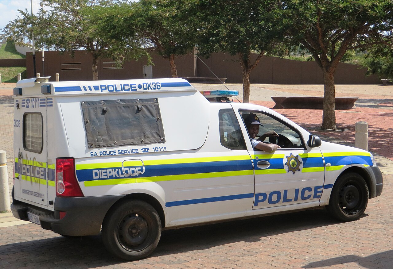 South African Police Service vehicle in Diepkloof, photographed in 2015